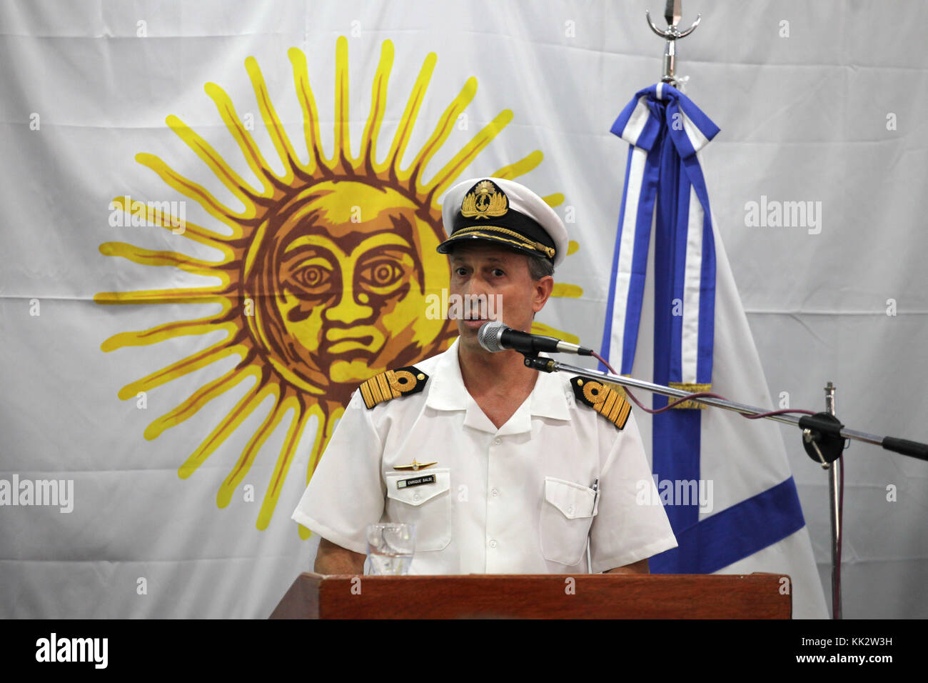 Buenos Aires, Buenos Aires, Argentina. 28th Nov, 2017. Argentina Navy spokesman Enrique Balbi brief the press about the multinational efforts looking for the missing ARA San Juan submarine. Credit: Claudio Santisteban/ZUMA Wire/Alamy Live News Stock Photo