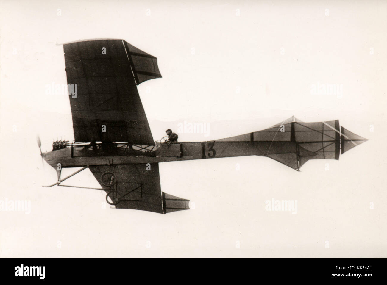 Antoniette aircraft of Hubert Latham, France (1909) Stock Photo