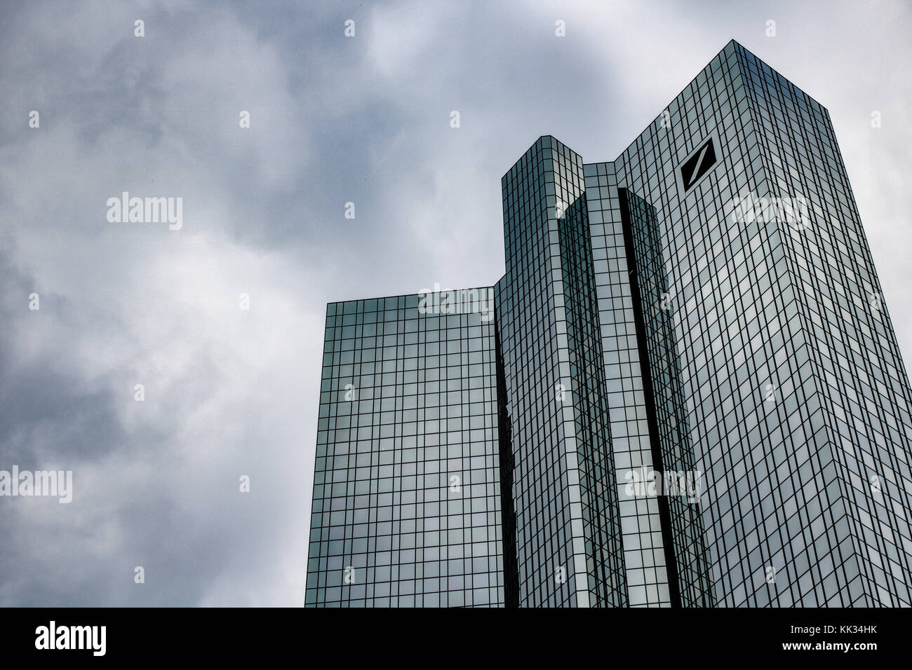 Deutsche bank headquarters in the financial district of Frankfurt Stock Photo