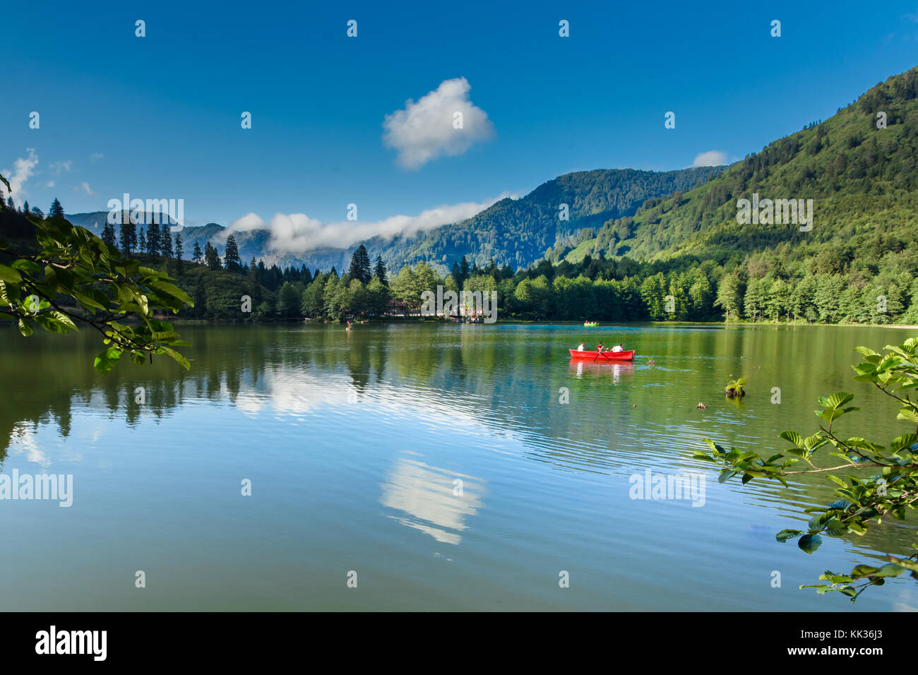 Landscape View Of Karagol Black Lake A Popular Destination For Tourists Locals Campers And Travelers In Eastern Black Sea Savsat Artvin Turkey Stock Photo Alamy