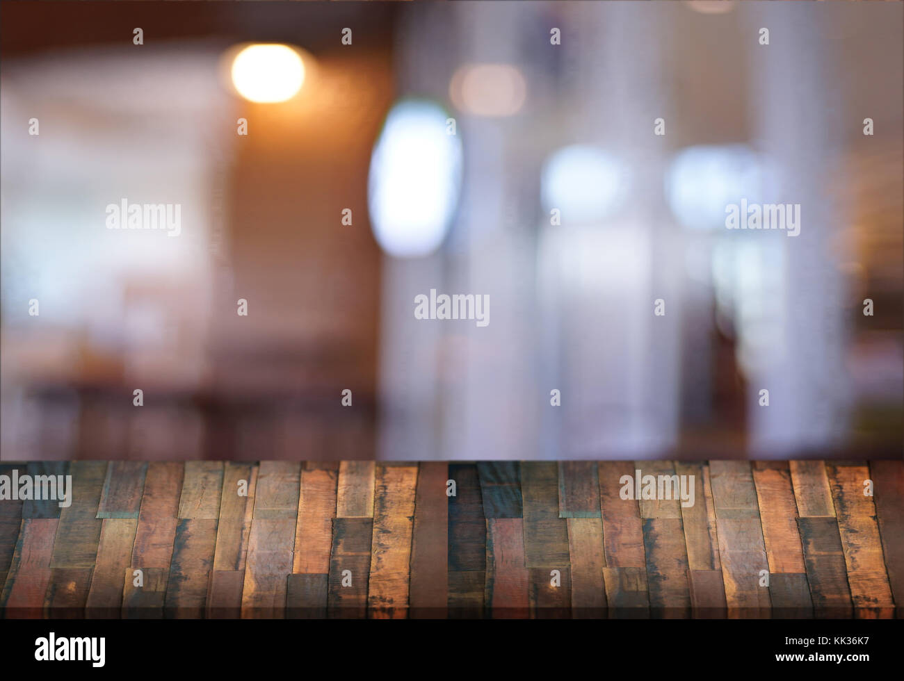 can used for display your products on Empty wooden table blurred ...
