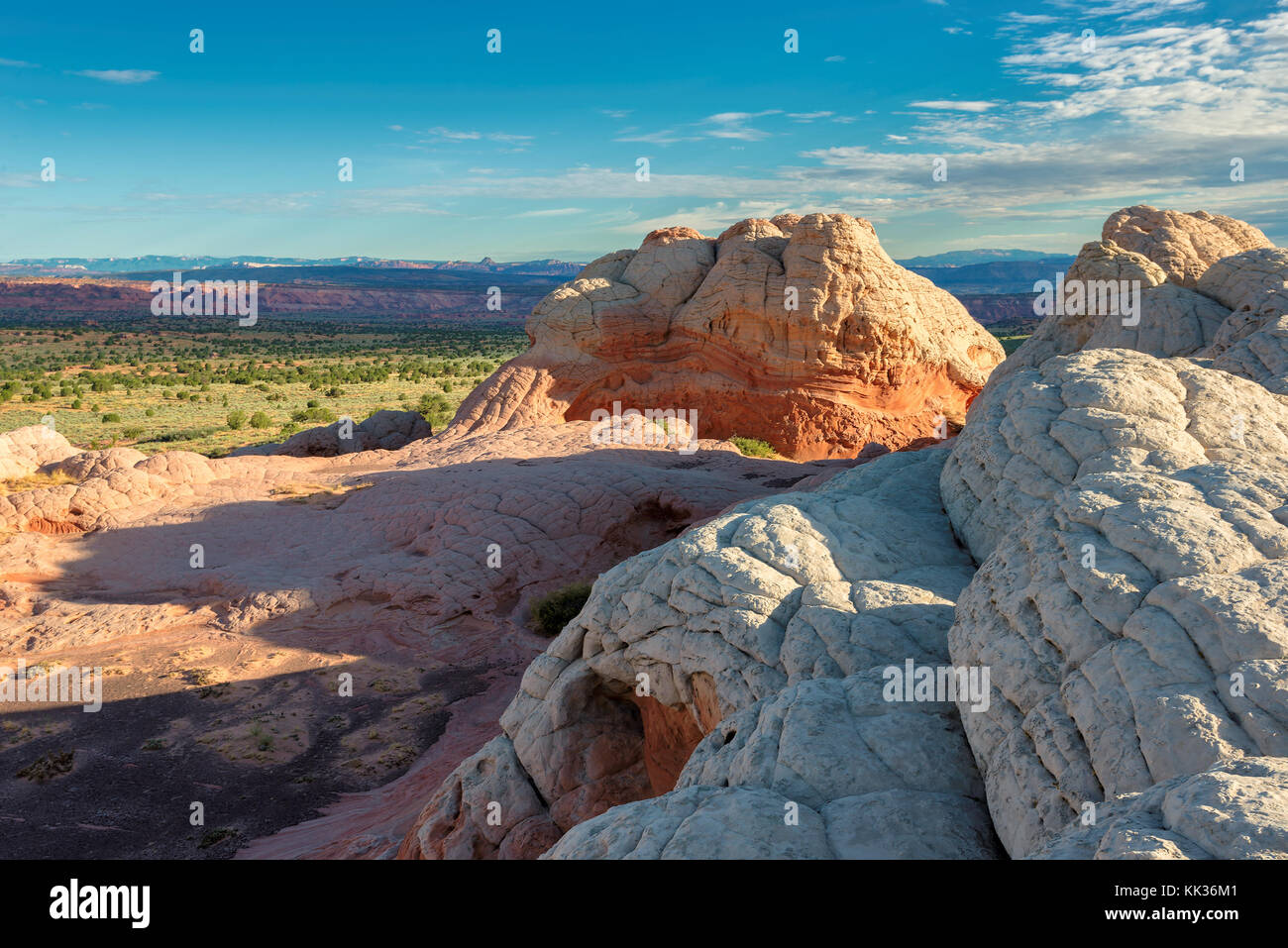The White Pocket in Vermilion Cliffs National Monument, Arizona Stock Photo