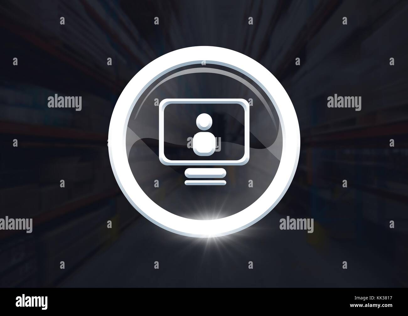 Digital composite of computer profile icon graphic Stock Photo - Alamy