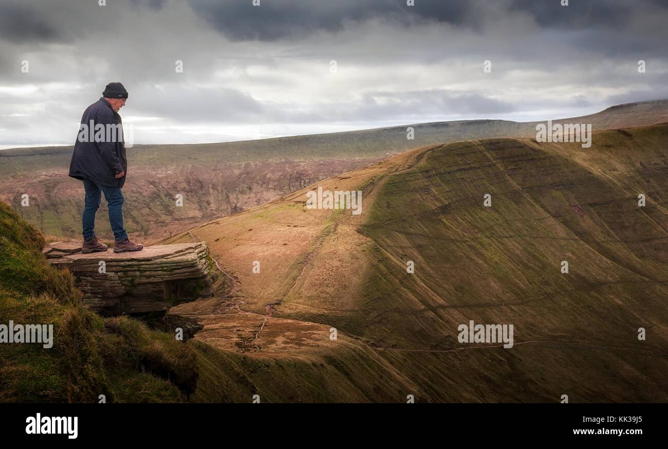 The Brecon Beacons diving board Stock Photo Alamy