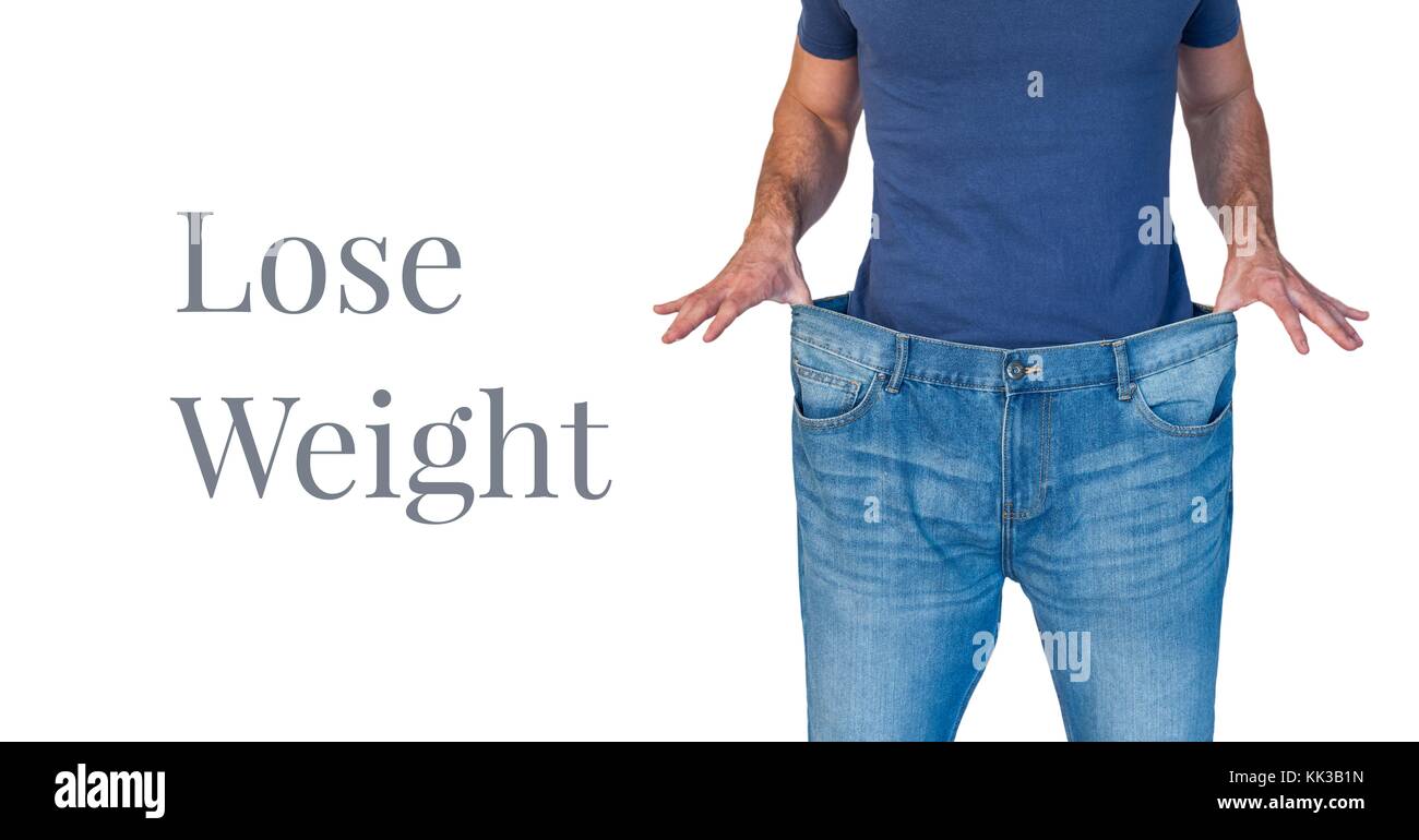 Man loss weight pants hi-res stock photography and images - Alamy