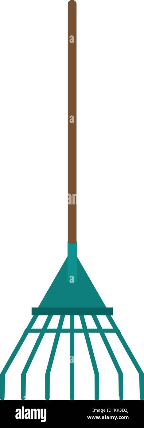 Rake gardening tool Stock Vector Image & Art - Alamy