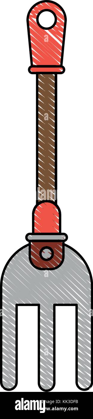 Rake gardening tool Stock Vector Image & Art - Alamy