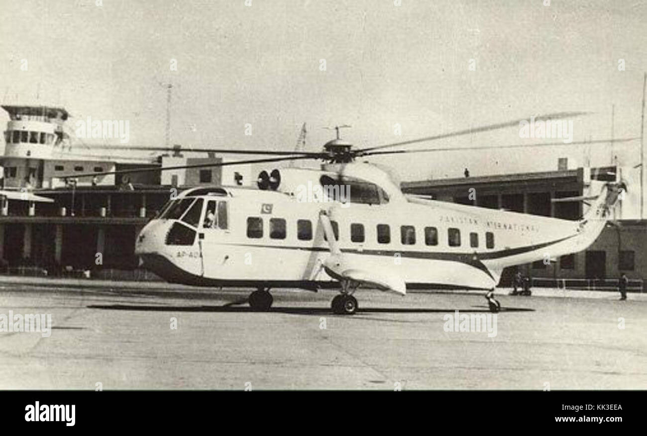 PIA helicopter Dacca Stock Photo