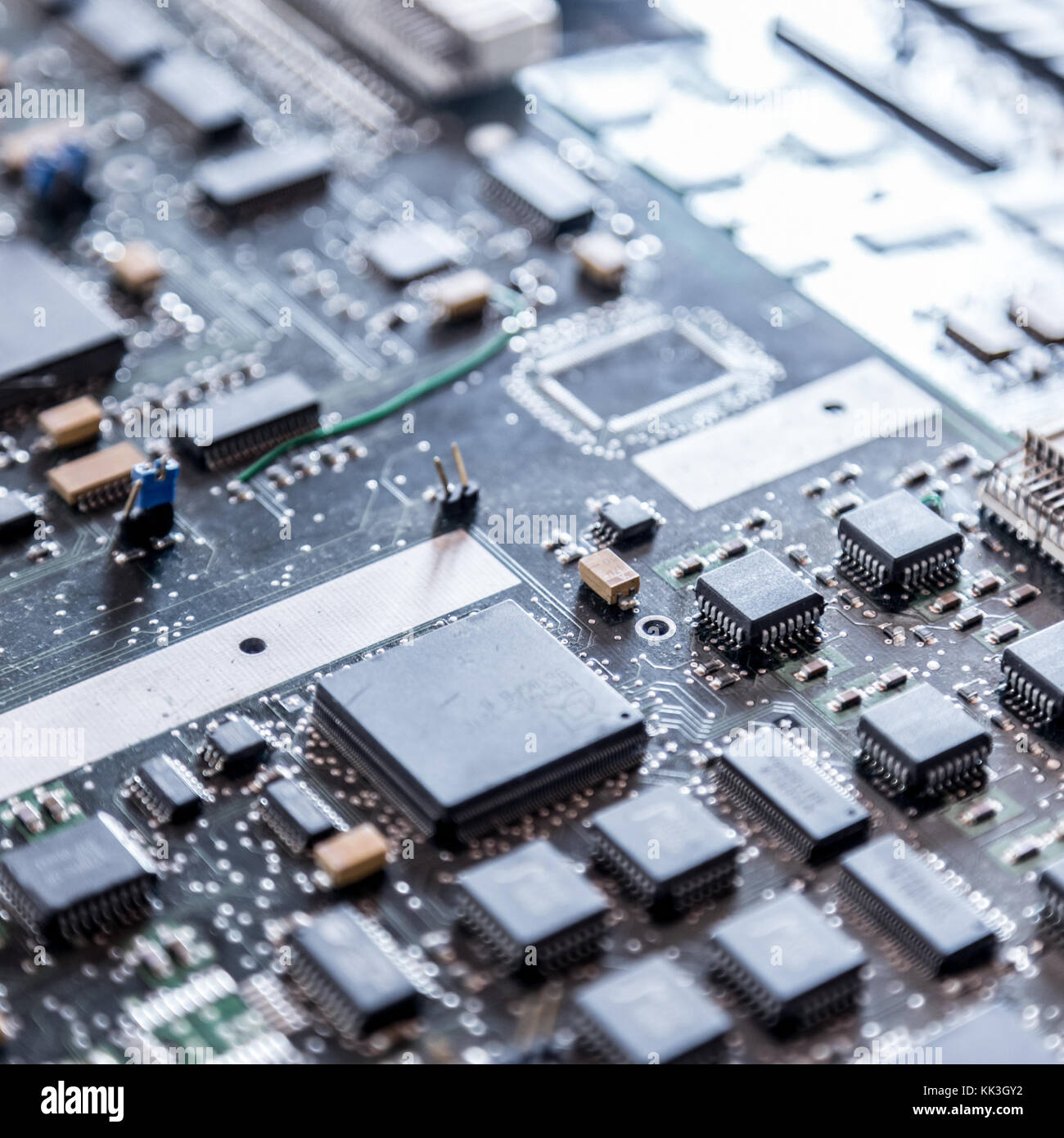 Close up of electronic circuit board Stock Photo - Alamy