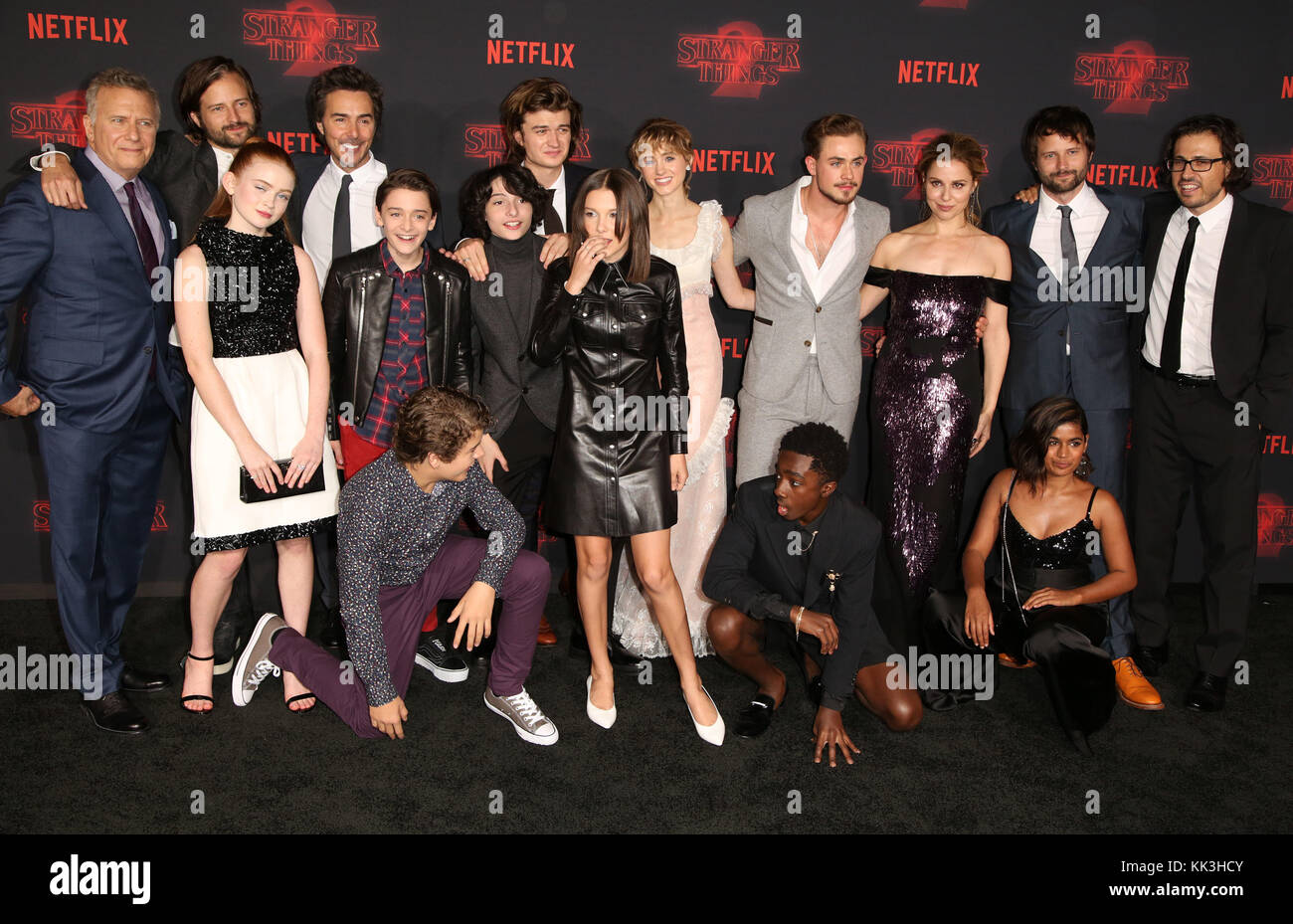 Millie Bobby Brown, Maya Hawke, and Natalia Dyer attend Season 4 premiere  of Stranger Things