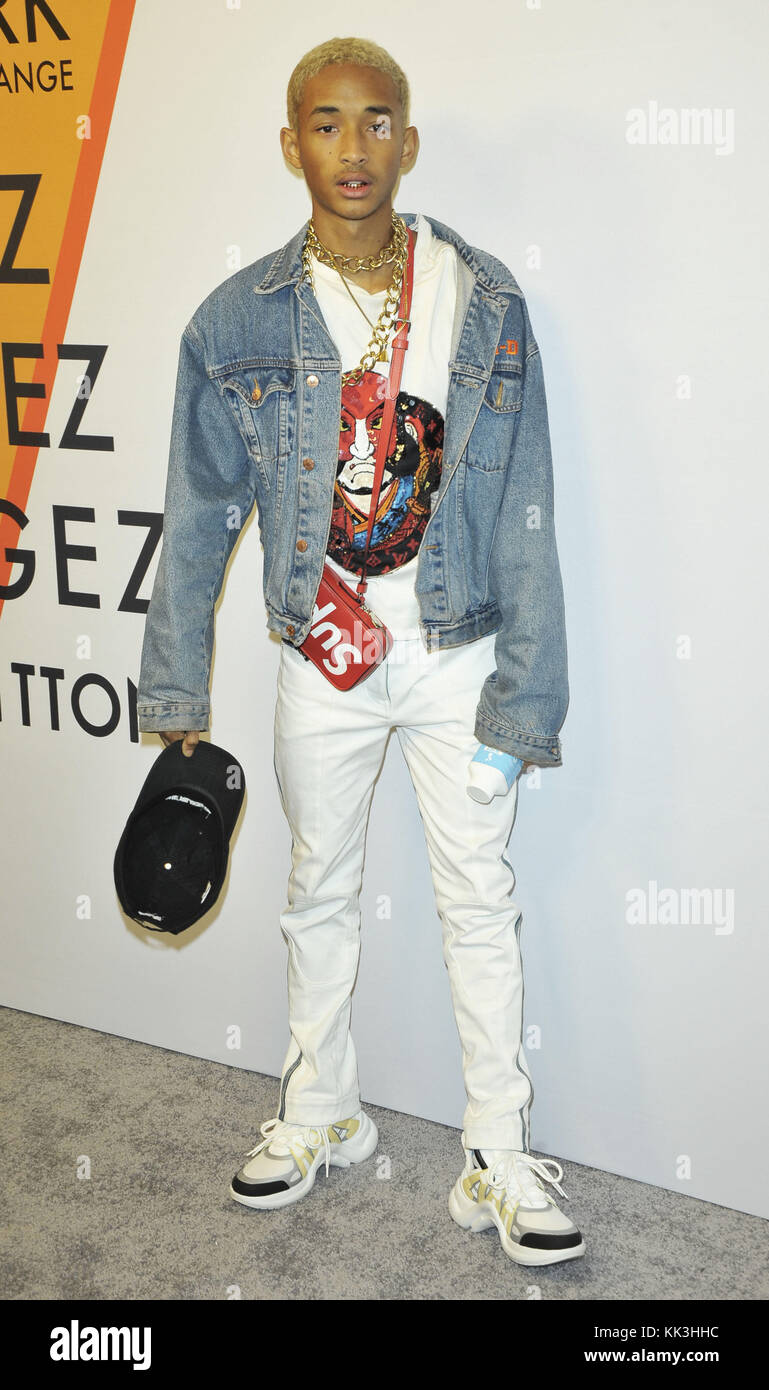 Louis Vuitton Exhibition Opening in NYC Featuring: Jaden Smith Where: NYC,  New York, United States When: 27 Oct 2017 Credit: Patricia Schlein/WENN.com  Stock Photo - Alamy