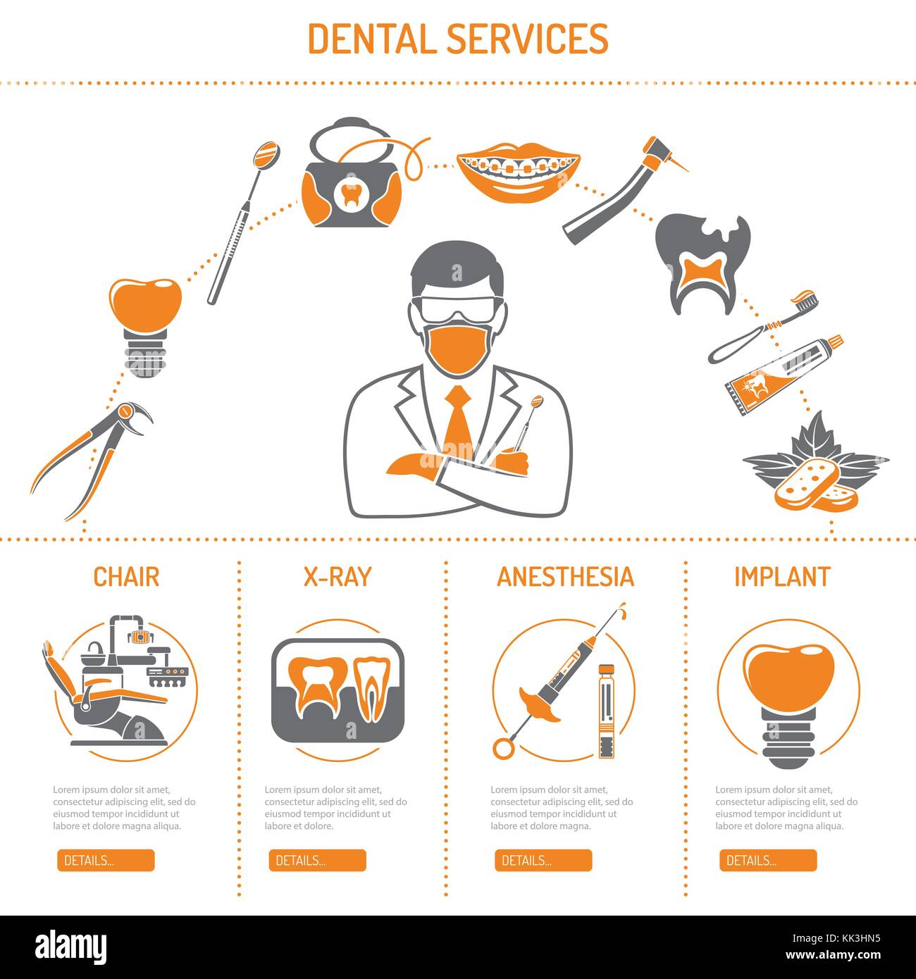 Dental Services and stomatology infographics Stock Vector Image & Art ...