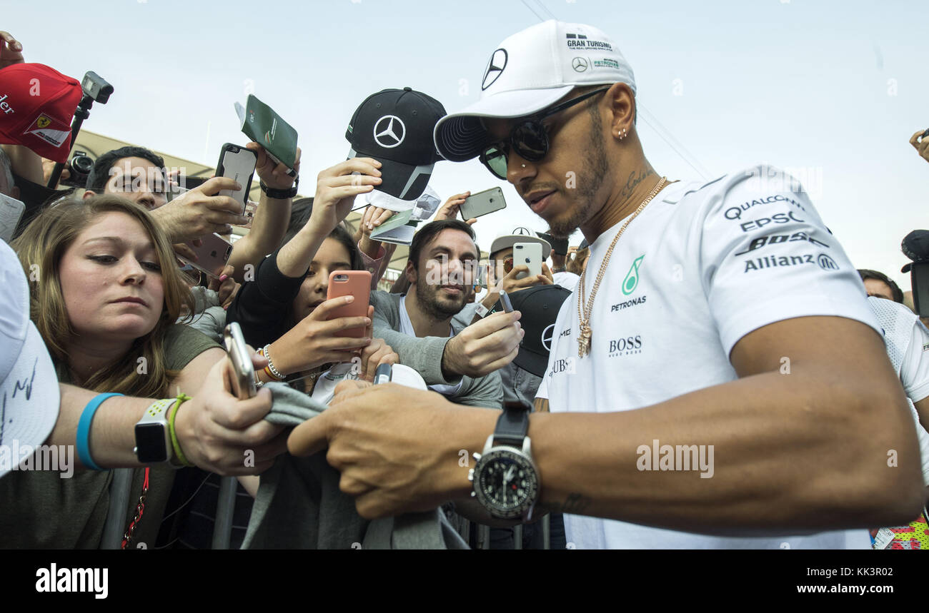 Formula One Mexican Grand Prix Featuring: LEWIS HAMILTON Where: Mexico ...