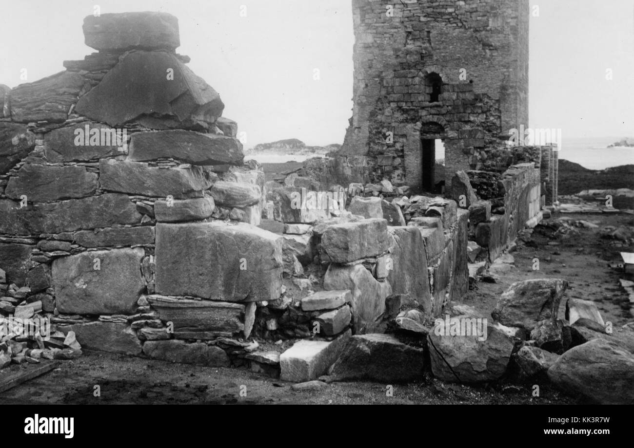 Selje Kloster, located in Sogn og Fjordane, Norway, is an ancient religious site. The Selja Kloster and its associated saint’s shrine (helgenanlegg) are significant for their historical and cultural value, representing Norway’s medieval religious heritage. Stock Photo