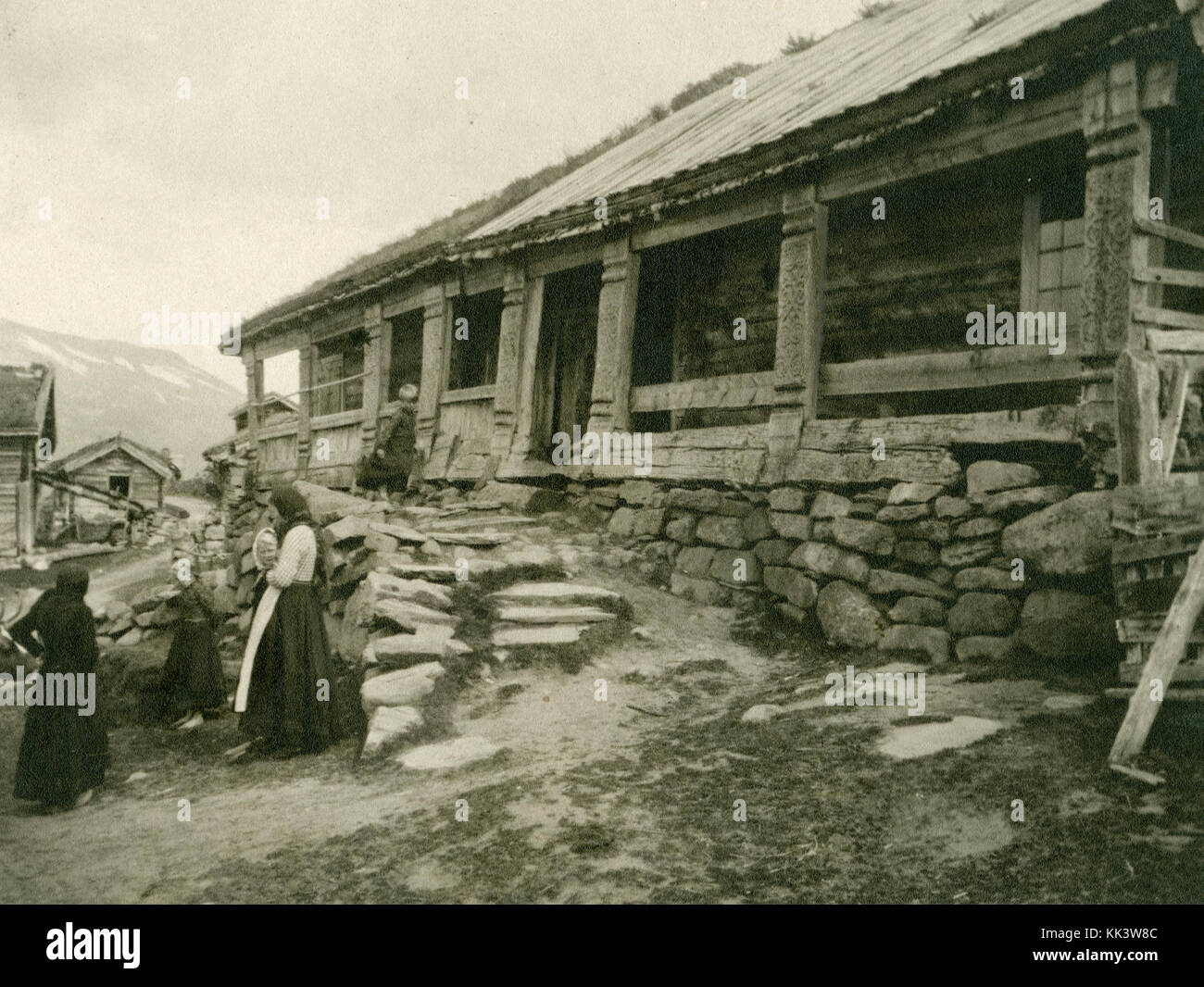 Gardsjord in Telemark, Norway, is a historical farmstead documented by ...