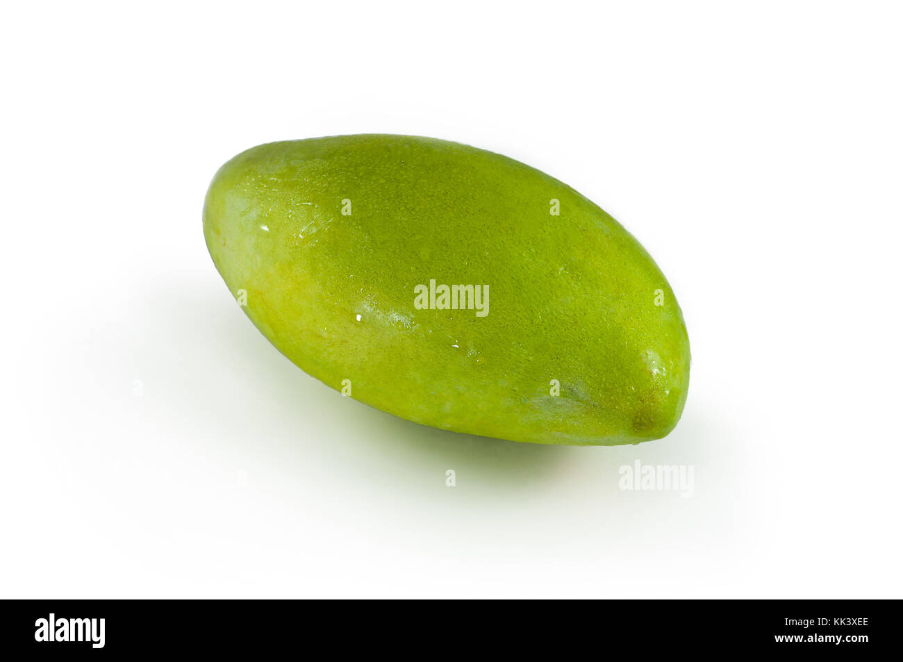 Fresh green mango on isolated background in vietnam asia Stock Photo