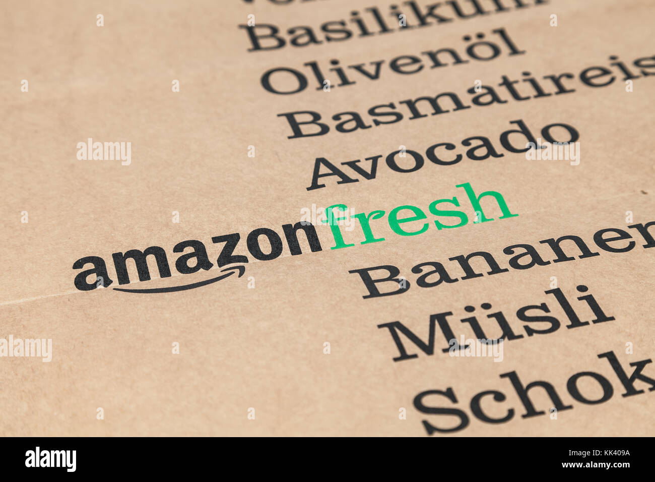 Amazon Fresh bag Stock Photo Alamy