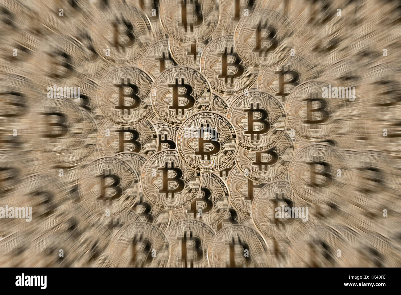 Bitcoin symbolphoto Stock Photo