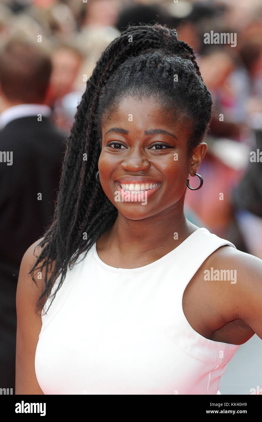 Clara Amfo attends the World premiere of The Inbetweeners 2 at Vue