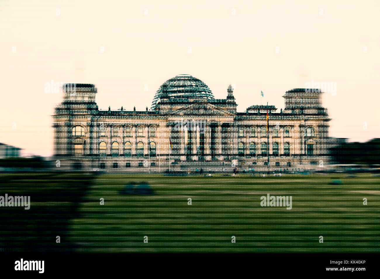 Bundestag Daten Stock Photo