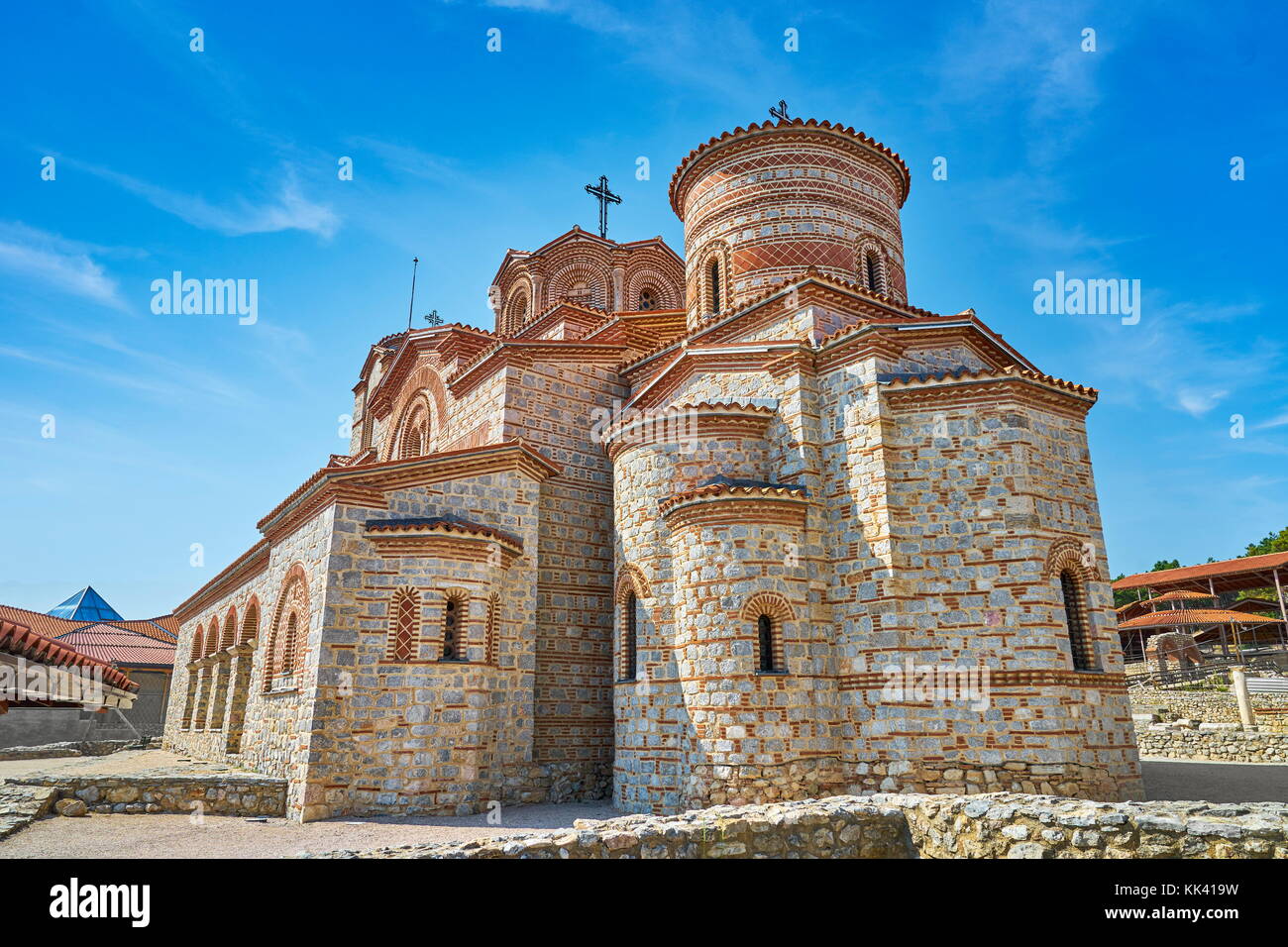 Church Saint Panteleimon, Ohrid, Macedonia, UNESCO Stock Photo