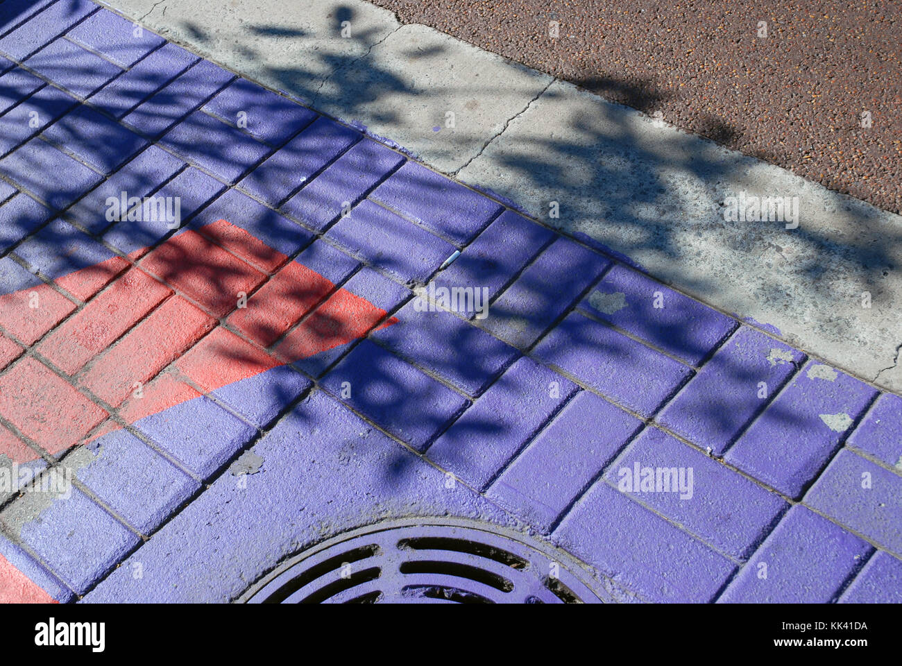 Number 7 on pavement, Fremantle, Perth, Western Australia, Australia ...