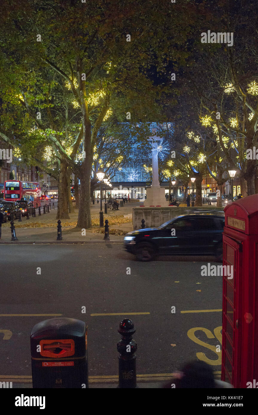 Christmas lights , Sloane Square London SW1W Stock Photo Alamy