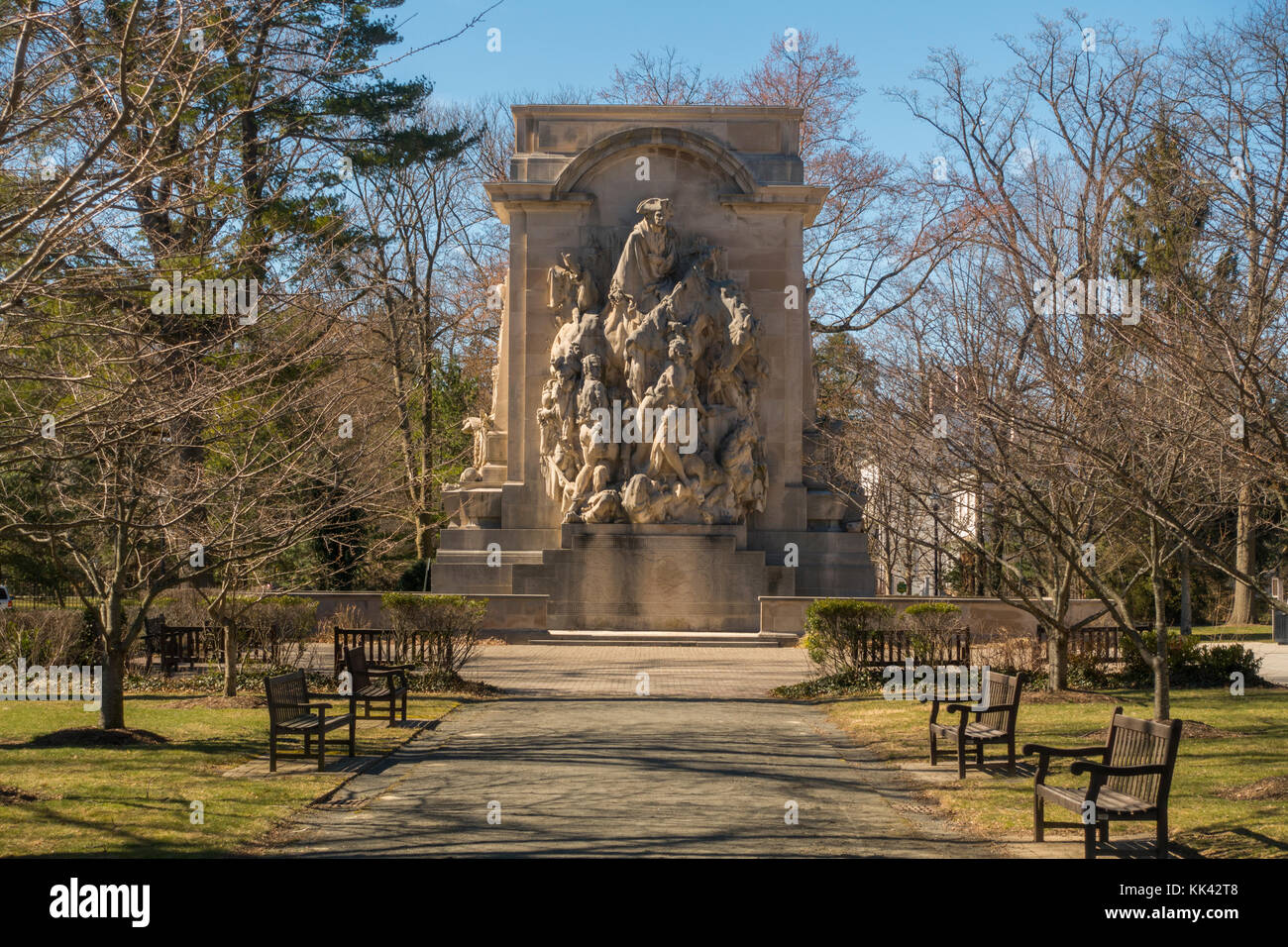 George Washington monument princeton nj Stock Photo