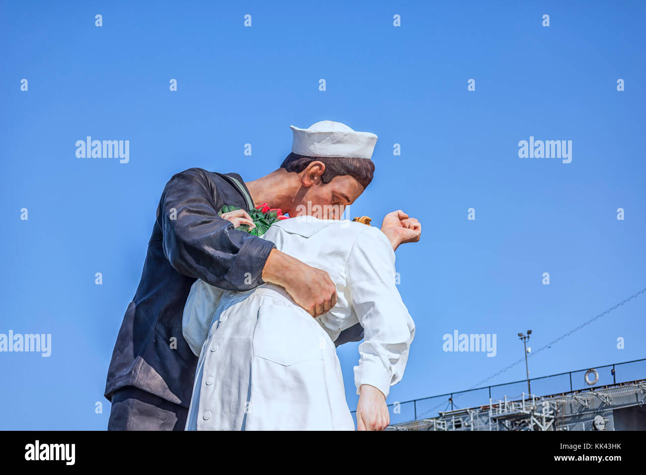The Unconditional Surrender Statue at Tuna Harbor. San Diego