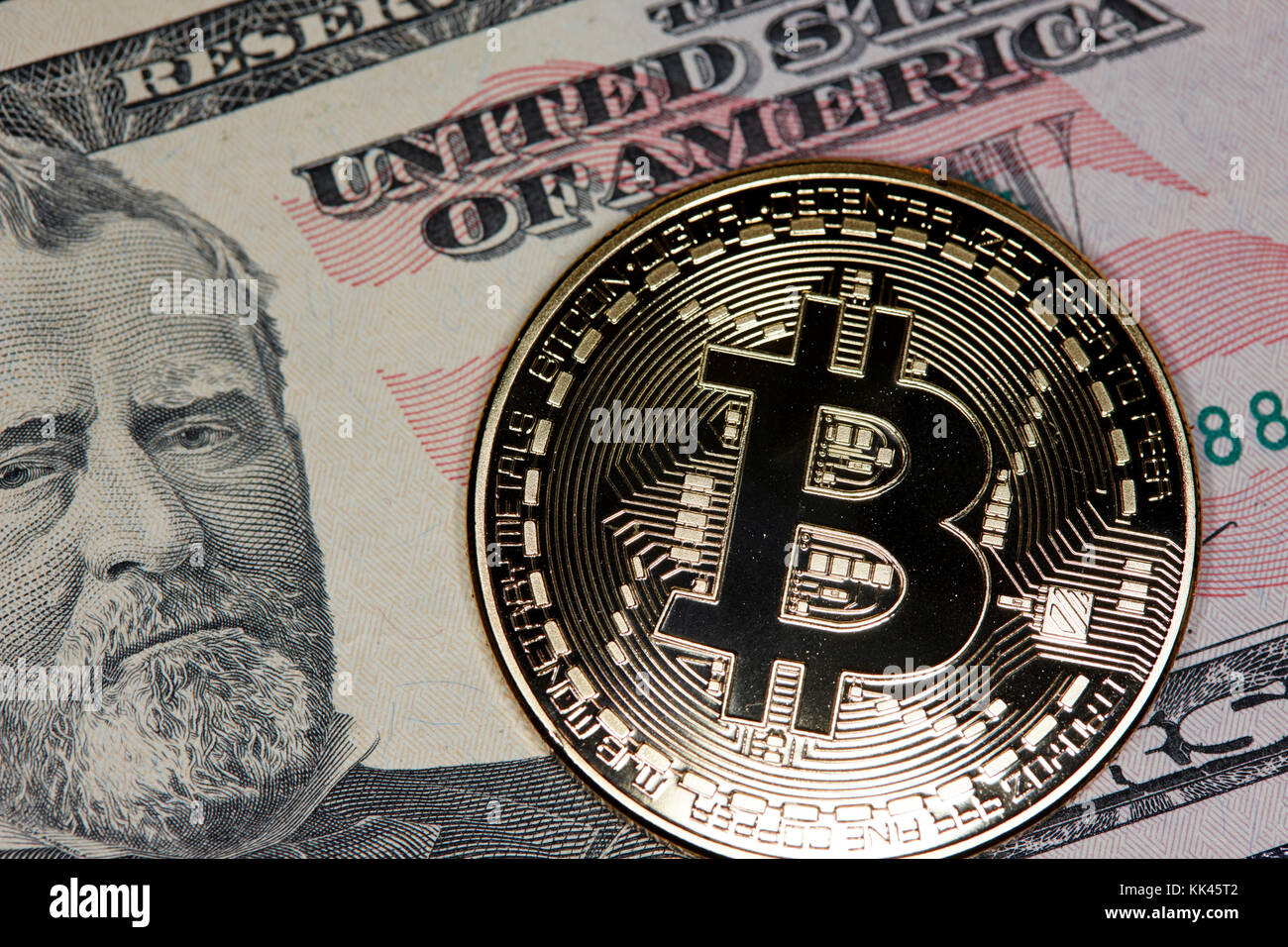 Us dollar bitcoin value hi-res stock photography and images - Alamy