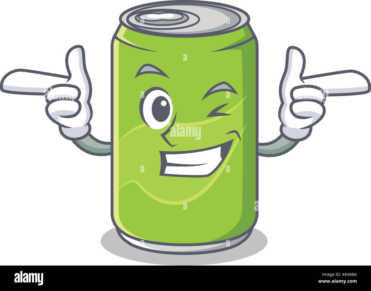 Wink soft drink character cartoon Stock Vector Image & Art Alamy