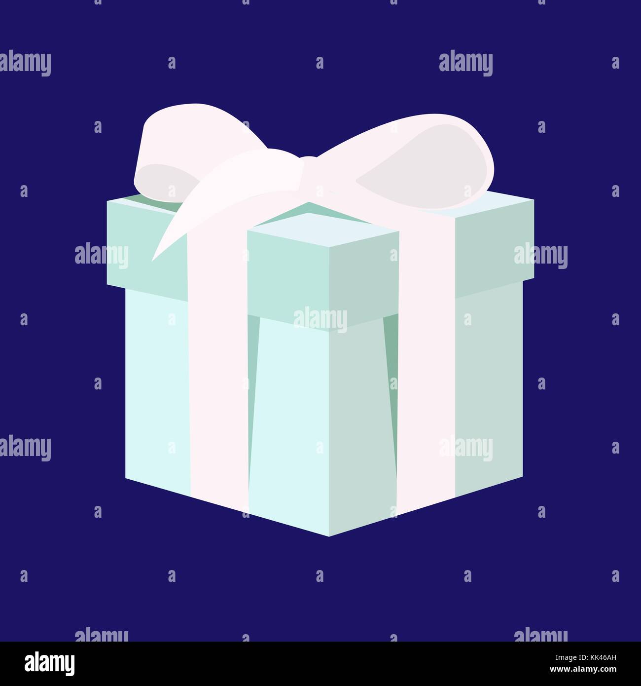 Gift box with ribbon. Vector illustration Stock Vector Image & Art - Alamy