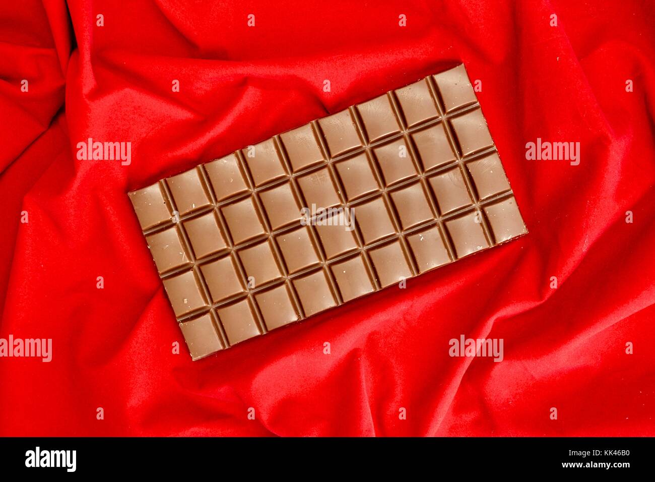 A studio photo of a block of chocolate Stock Photo - Alamy