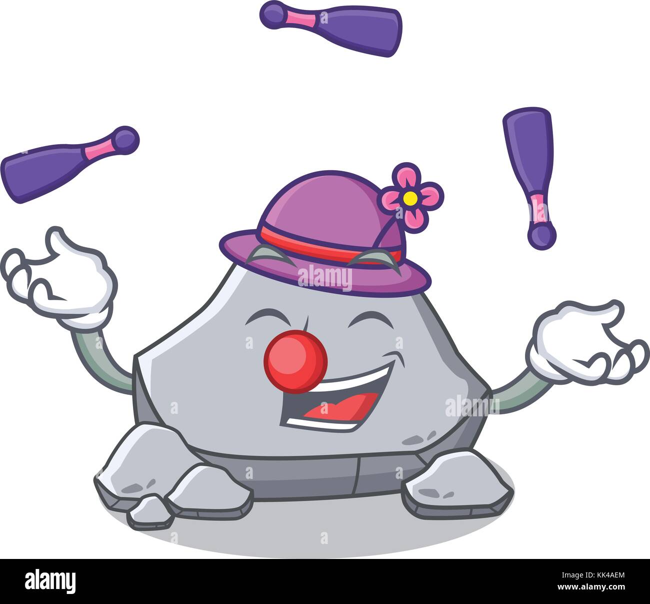 With juggling stone character cartoon style Stock Vector Image & Art ...