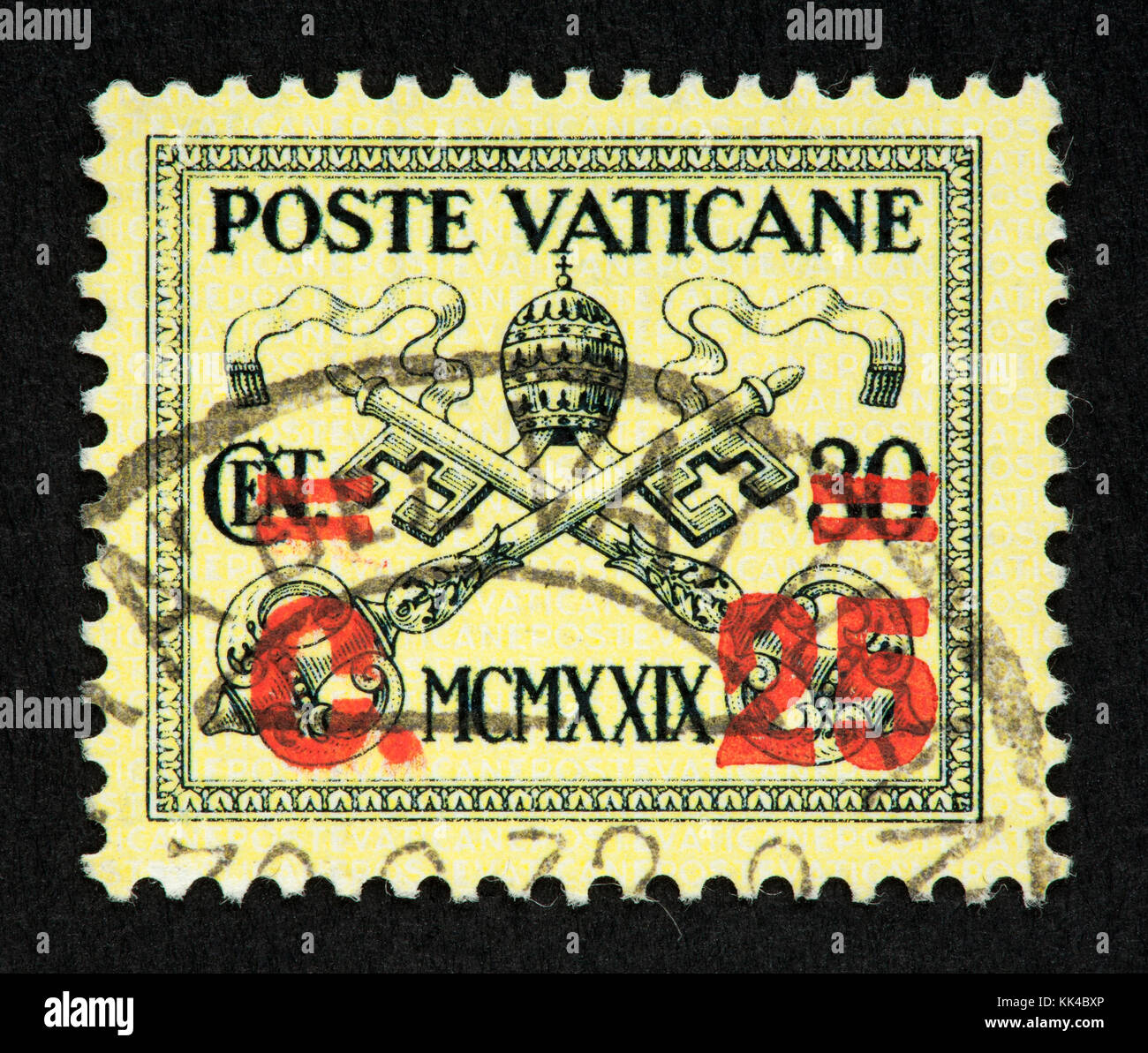 Vatican postage stamp Stock Photo Alamy