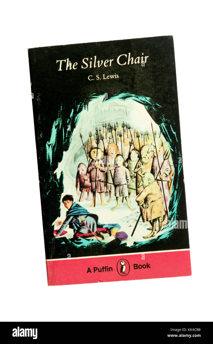 A paperback copy of The Silver Chair by C S Lewis.  The 6th of the Narnia stories.  First published in 1953. Stock Photo