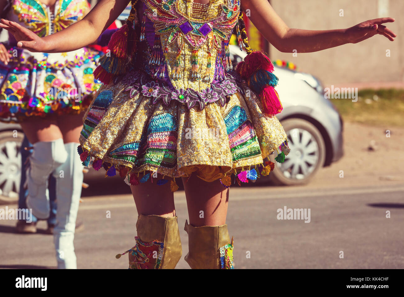 Authentic peruvian dance Stock Photo Alamy