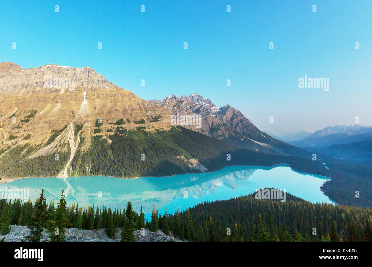 Peyto Lake in Banff National Park, Canada Stock Photo - Alamy
