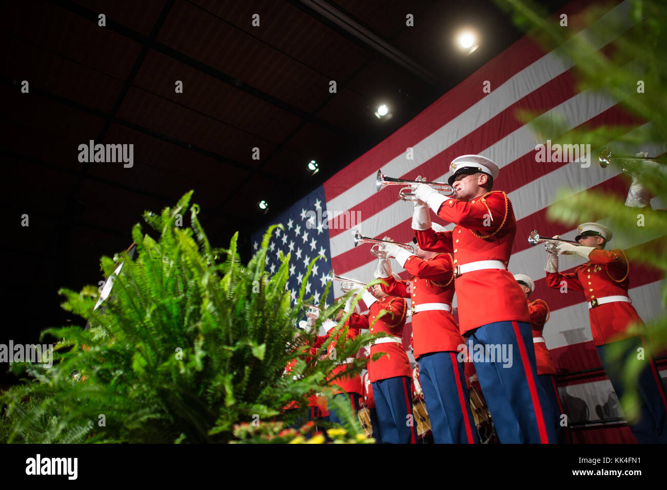 "The Commandant's Own" United States Marine Drum and Bugle Corps plays