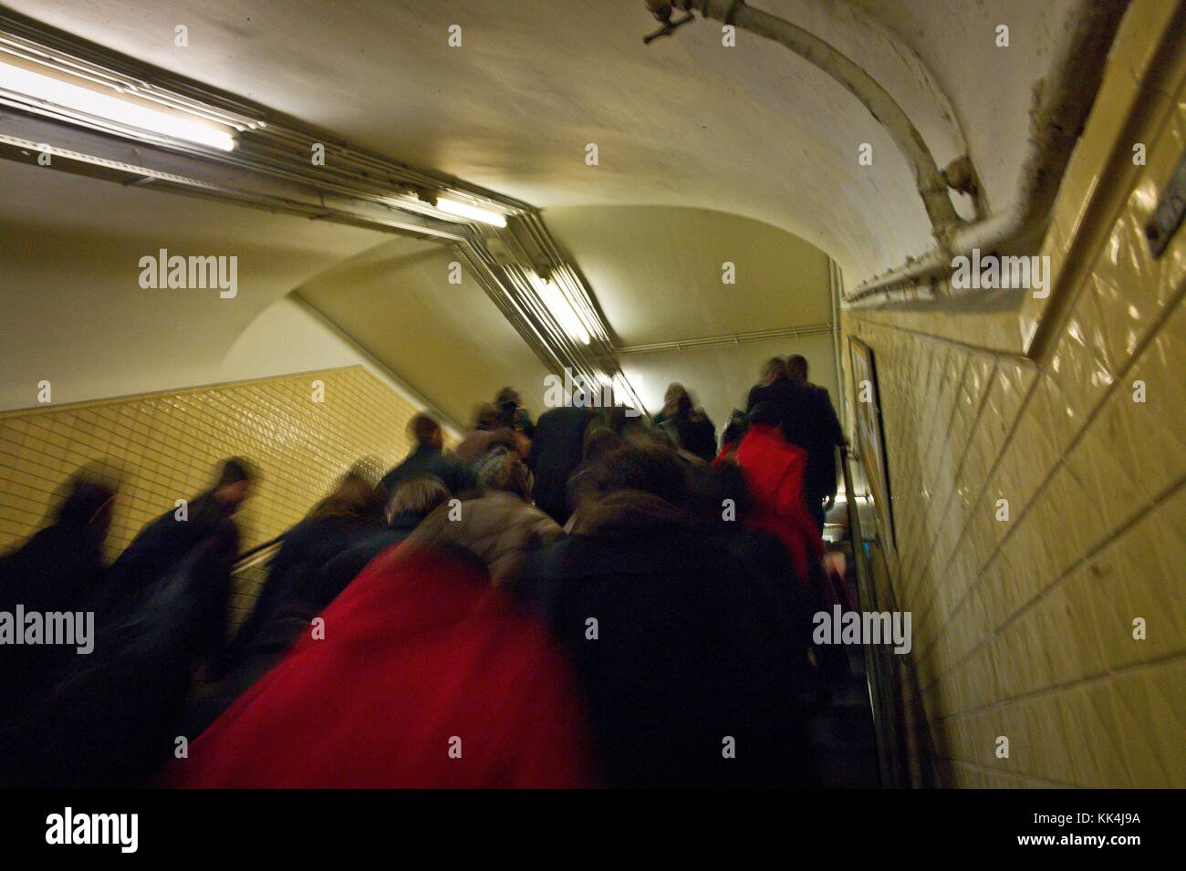 Back Trip , Pictural retrospective -  14/02/2011  -    -  Paris Metro at rush hour   -  Sylvain Leser / Le Pictorium Stock Photo
