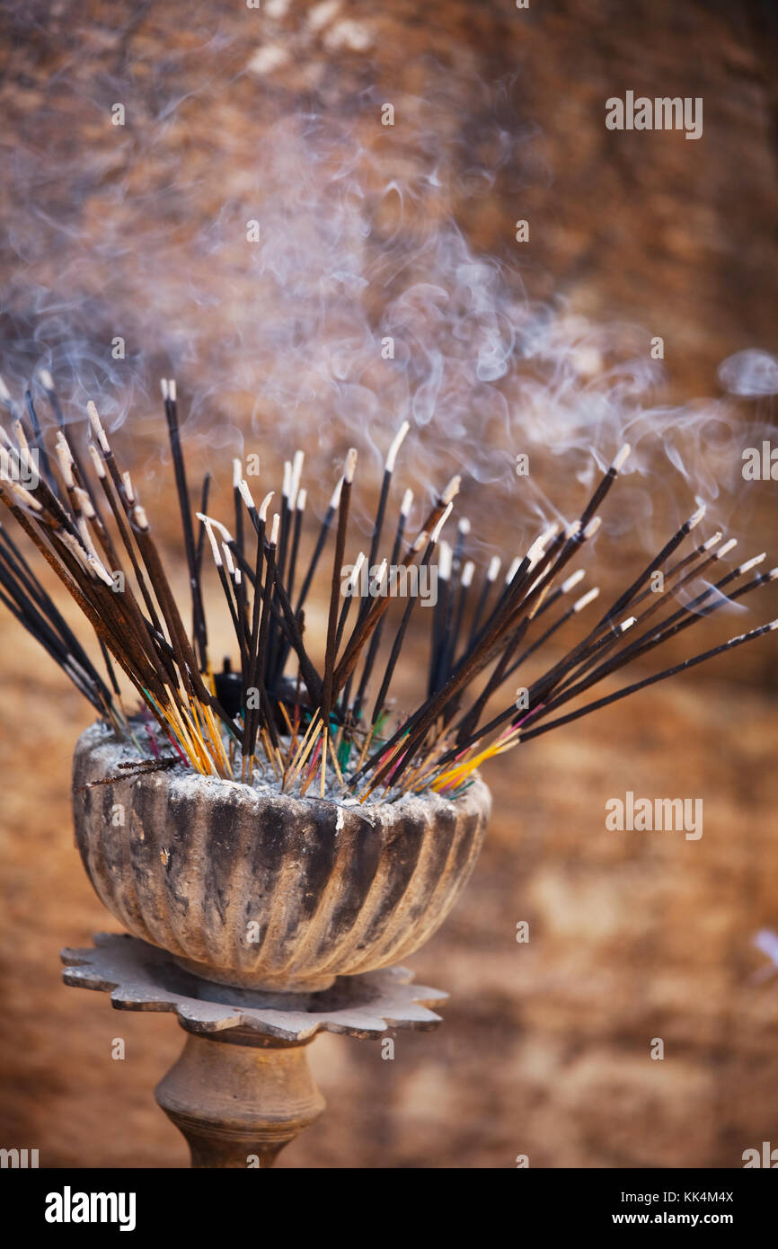 Traditional incense stick at temple in Sri Lanka Stock Photo Alamy