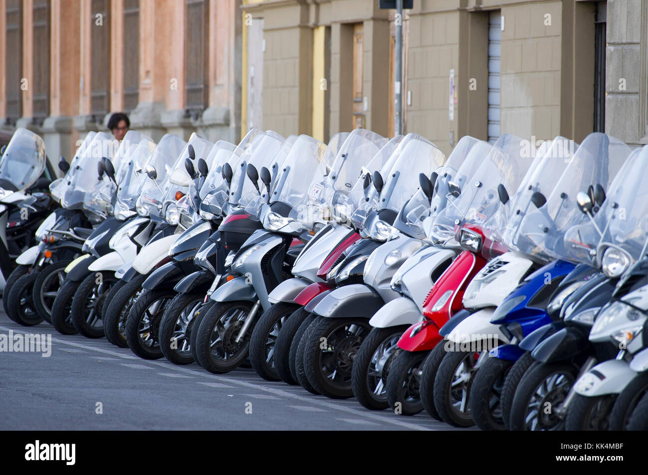 Motor scooter parking lot in Historic Centre of Firenze listed World  Heritage by UNESCO. Firenze, Tuscany, Italy. 29 August 2017 © Wojciech  Strozyk Stock Photo - Alamy