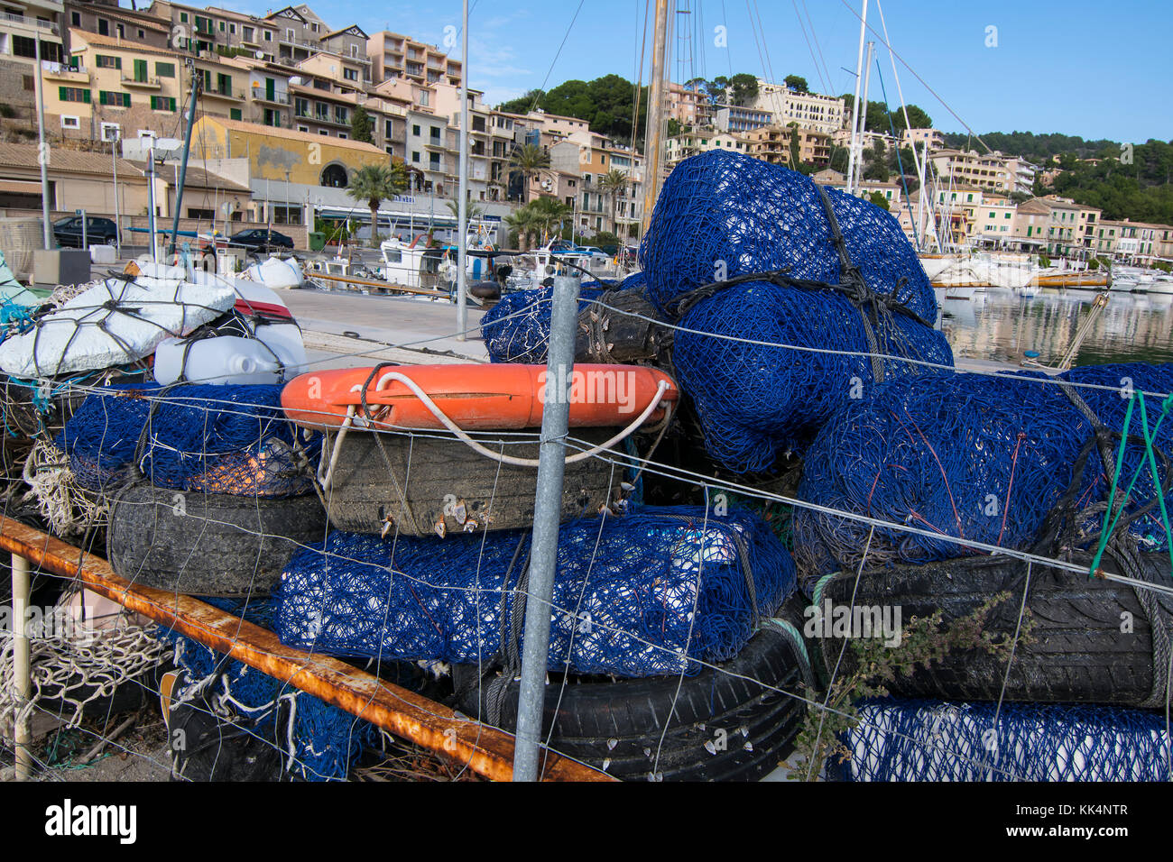 Fishing boats, Port of Soller, Mallorca, Spain Stock Photo