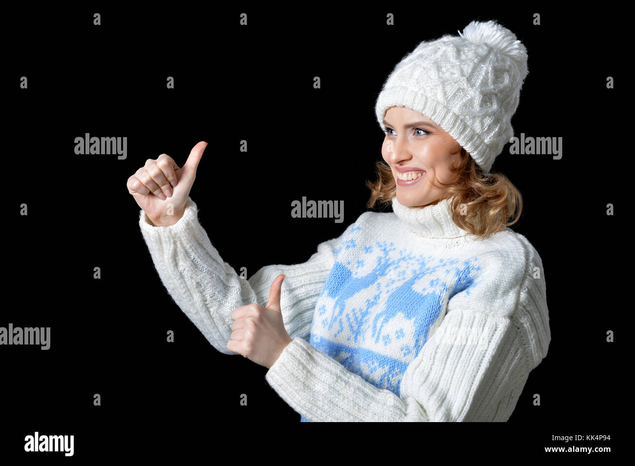 Thumbs up confident young black hi-res stock photography and images - Alamy