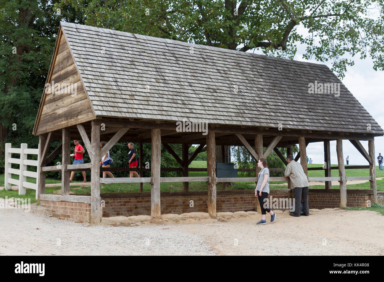 The dung repository ('repository for dung') on the Mount Vernon estate, Alexandria, Virginia. Stock Photo