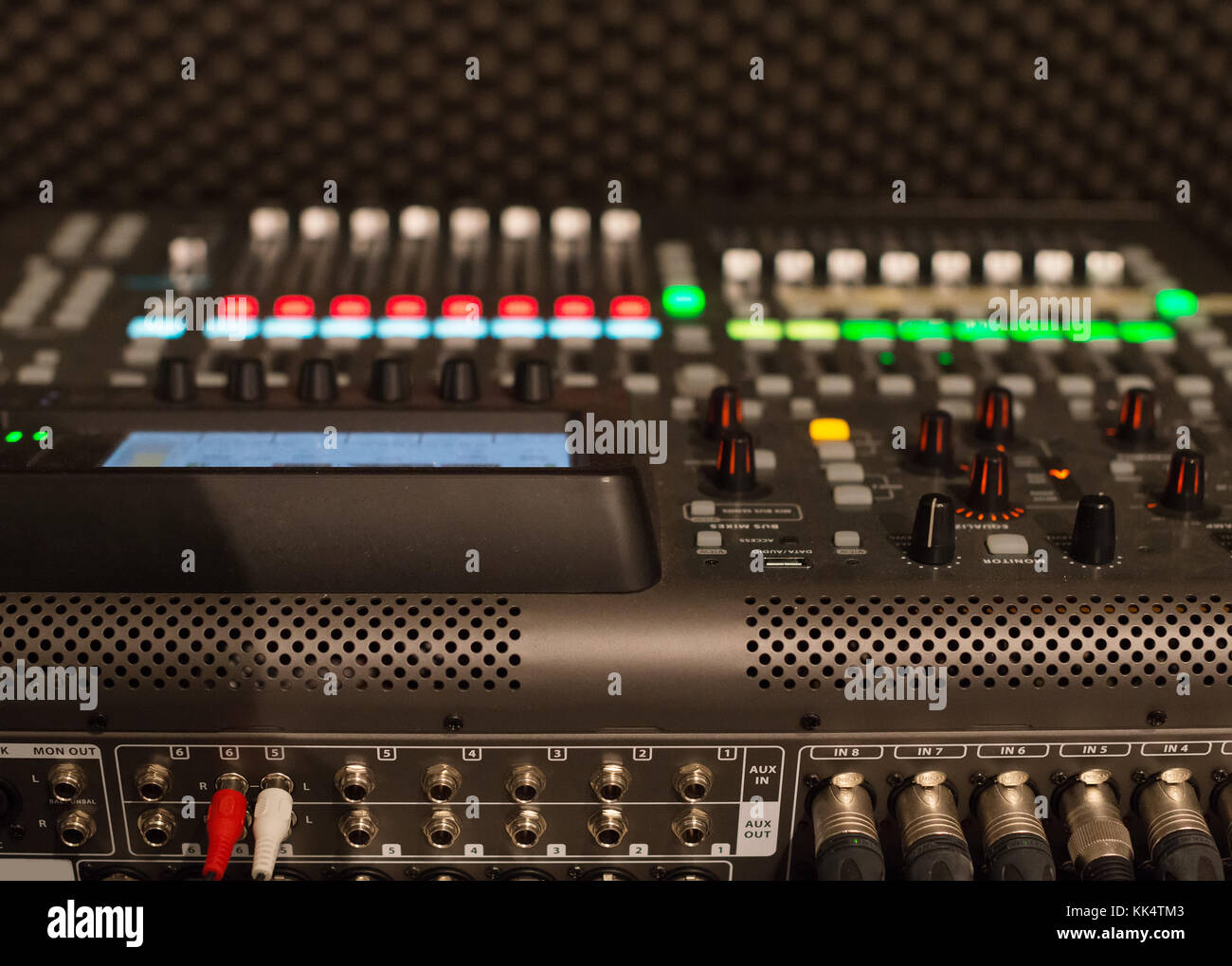 Professional audio mixing console in studio Stock Photo - Alamy