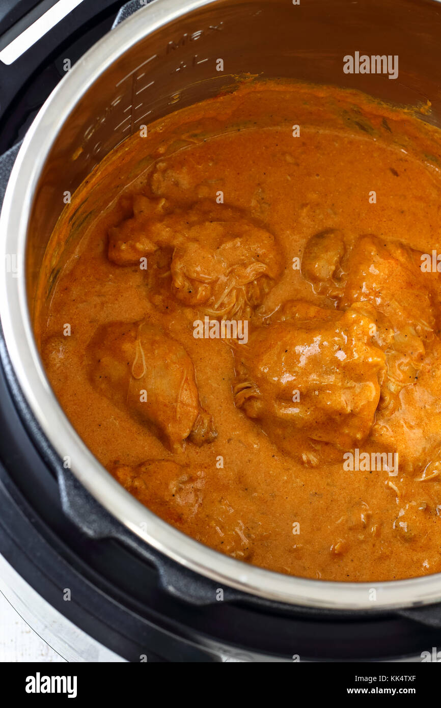 Pressure Cooker Chicken Paprikash Stock Photo Alamy