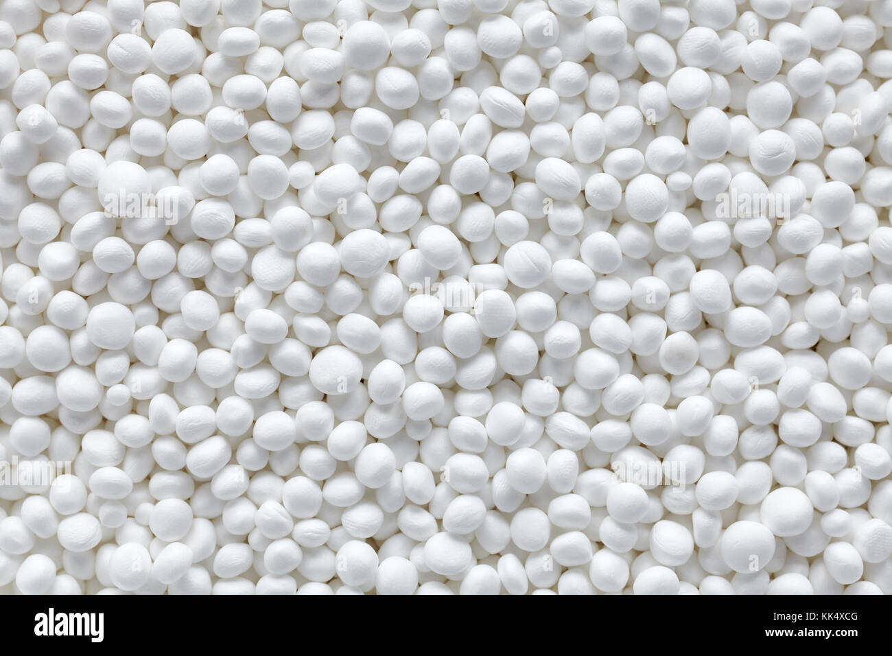 Styrofoam balls creating abstract texture or background. Stock Photo