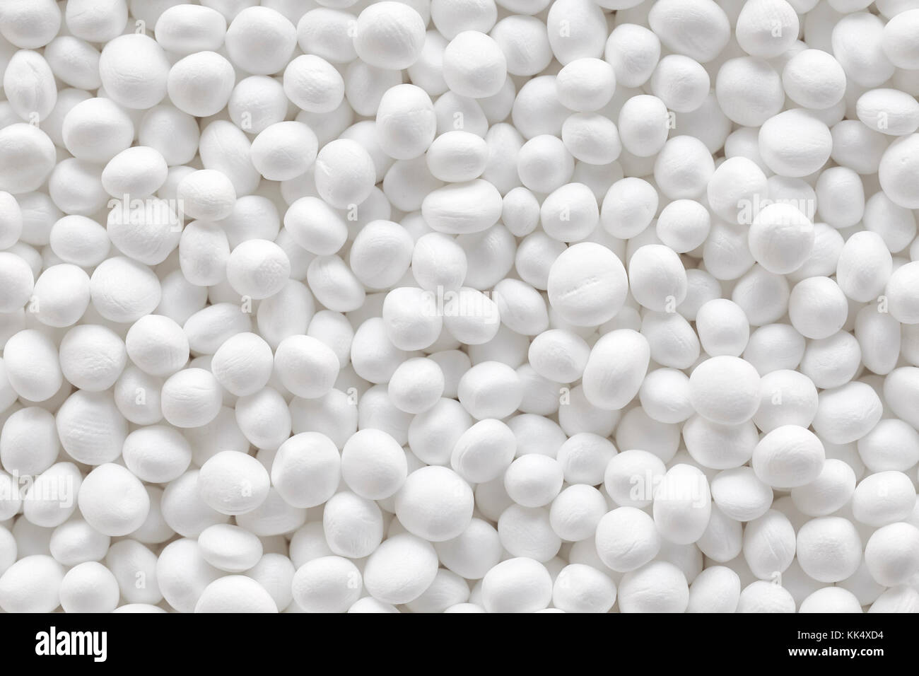 Close up picture of styrofoam balls, abstract texture or background. Stock Photo