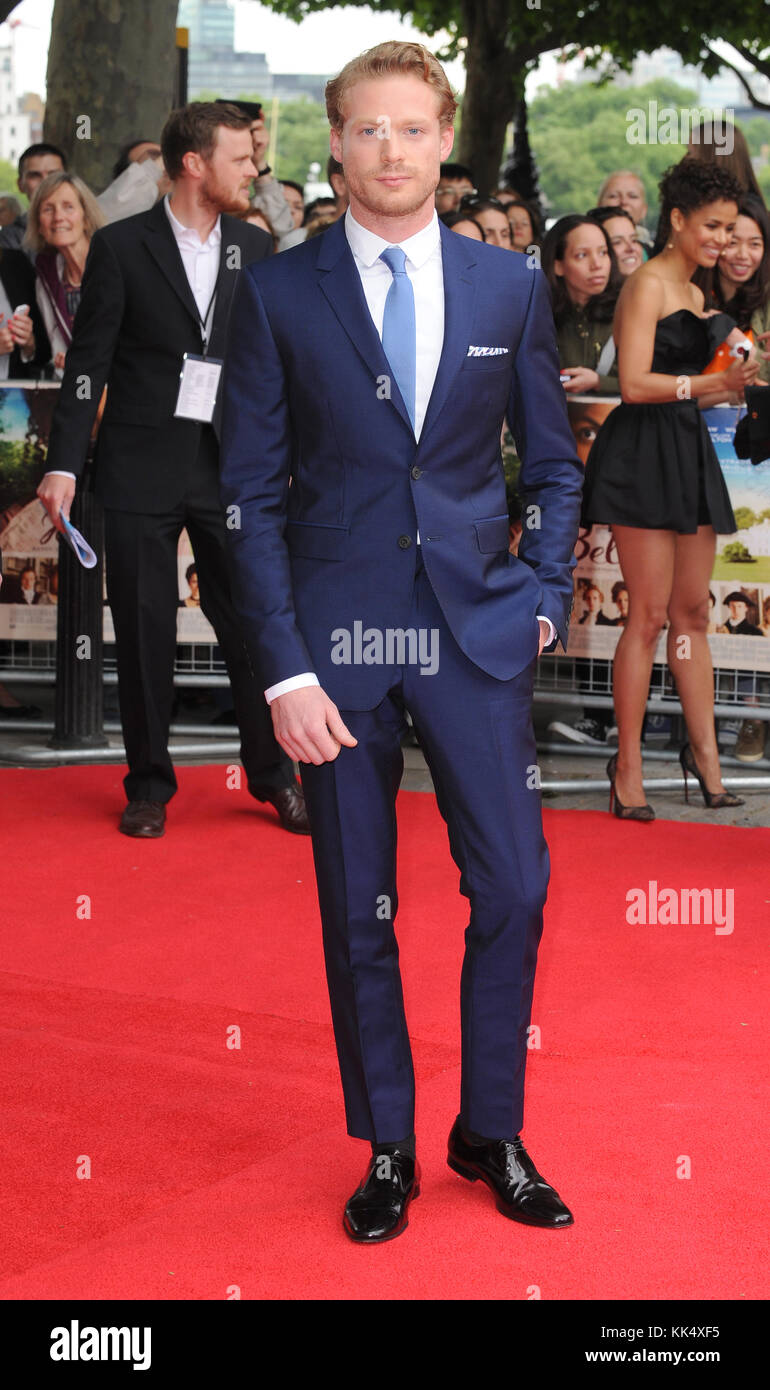Actor Sam Reid attends the UK premiere of Belle at BFI Southbank in